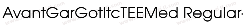 AvantGarGotItcTEEMed Regular字体转换
